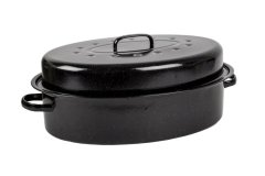 Kaufmann - Enamel Coated Oval Pan with Lid - 8.0 Litre