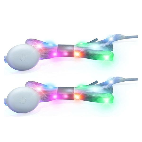 Colorful LED Light Up Shoelaces Night Life Disco Laces
