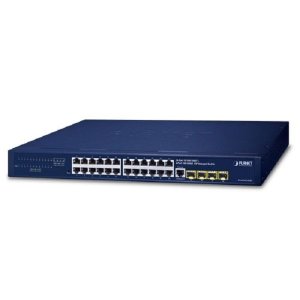 Planet 24-Port 10/100/1000T + 4-Port 100/1000X SFP Managed Gigabit Switch