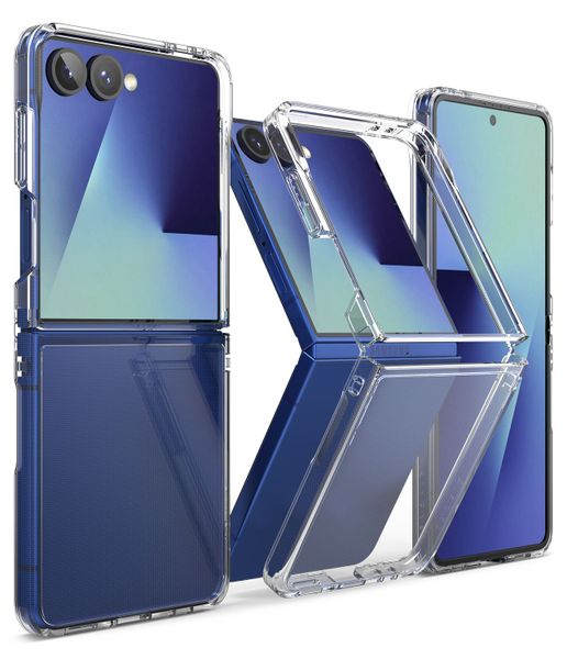 Fusion for Galaxy Z Flip 7 Military-Grade Slim Protective Case - Clear