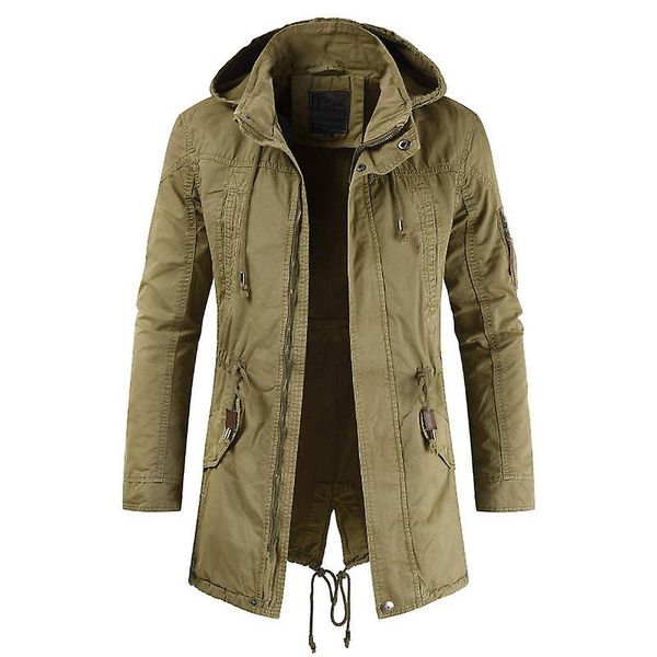 Men Green Cotton Military