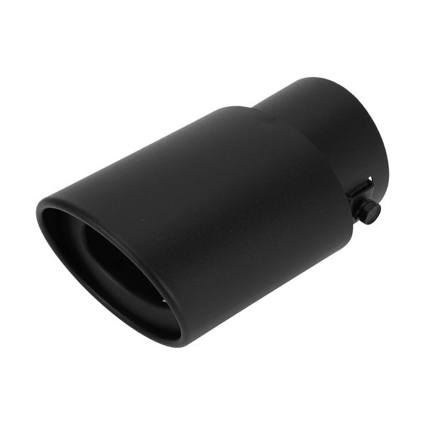 Universal Adjustable SS Exhaust Tail Muffler Tip Matte Black Silencer Pipe