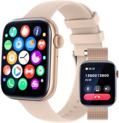 Rizamz T500+ Smart Watch Series 6 Bluetooth Call 1.75 Touch Screen,