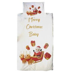 Santa's Reindeer Cot Duvet Set
