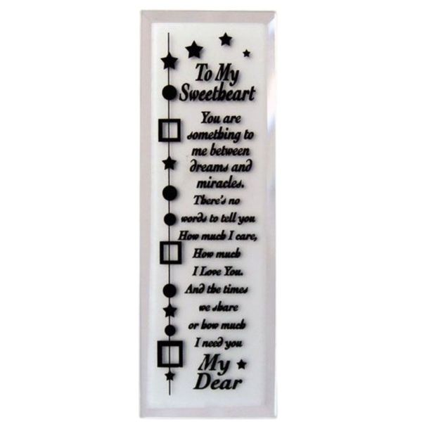 Valentines Plaque "To My Sweetheart