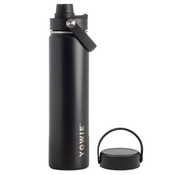 Yowie - Stainless Steel Water Bottle with Sport &amp; Outdoor Lids - 800ml