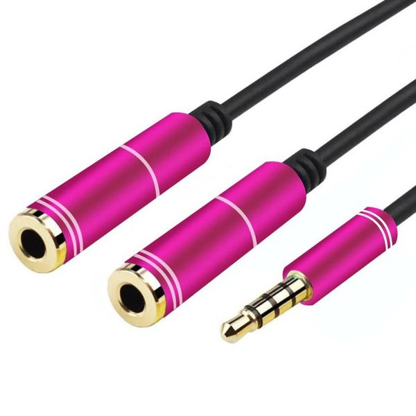 Premium 3.5MM Audio Y Splitter Cable With Separate Audio/Mic Plugs