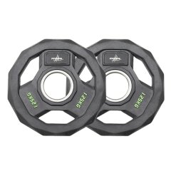 Premium Rubber Olympic 15kg Weight Plates - Stainless Steel Ring