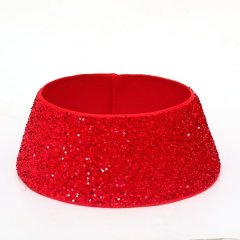 22" Christmas Tree Collar Xmas Tree Skirt Velvet Base Cover Holiday Decor