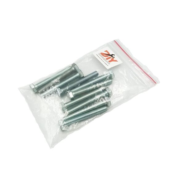10x M-8x60mm Hex Full Threaded Bolts, Nuts &amp; Flat Washers