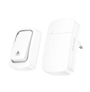 Wireless Self-Powered Doorbell Set With 38 Ring Tones 150m Range HI26