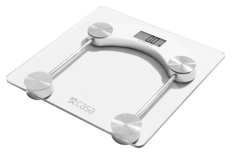 Casa - White Digital Glass Bathroom Scale (Cjgs20wh)