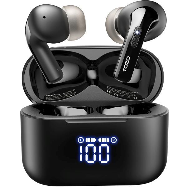 TOZO Tonal Pods TWS Wireless Earphones with TOZO APP Control - Black