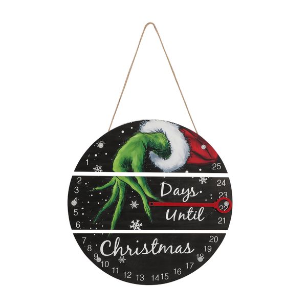 25Day DIY Christmas Advent Calendar Wooden Hanging Ornament Home Wall Decor
