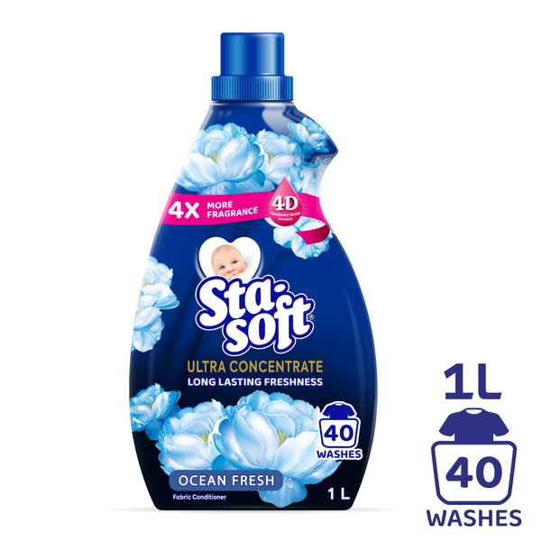 Sta-soft Ultra Concentrate, Ocean Fresh, Fabric Softener - 1L