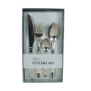 Cutlery Set - Stainless Steel Round Tip - 16 Piece