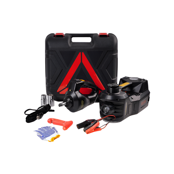 5-Ton 12V Handheld Electric Car Jack with Impact Wrench and Tire Inflator
