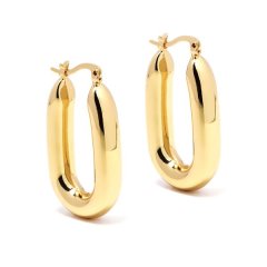 Lily &amp; Rose - Chunky Oval Hoop Earrings - 37mm