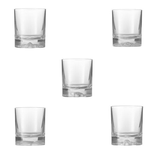 Jenna Clifford - Frosted Big Five Whisky Glasses. Set of 5