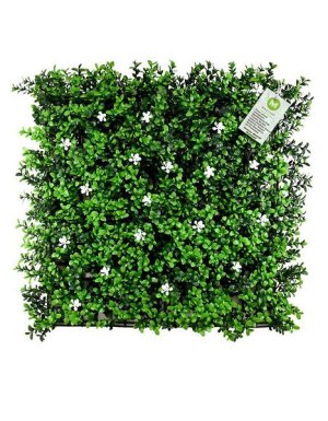 Masturf Premium White Joy 50 x 50cm Artificial Leaves UV Green Wall Panel