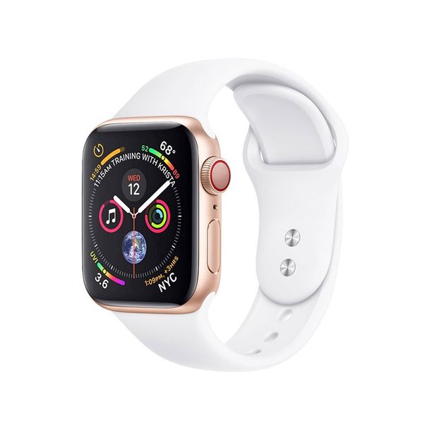 TechByte Silicone Strap for Apple Watch - White - 38/40/41mm