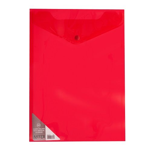 Meeco: A4 Vertical Carry Folder - Red