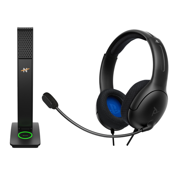 PDP LVL 40 Wired Headset PS4 + NEAT Skyline Microphone Bundle