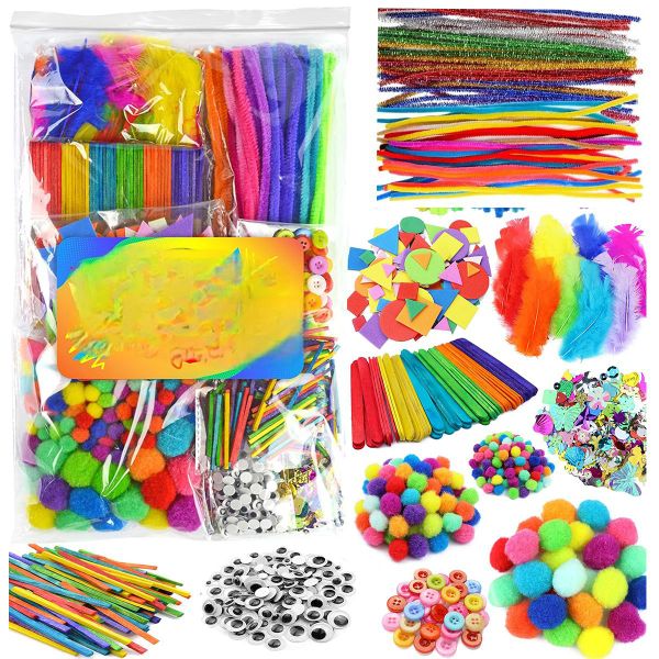 Arts &amp; Crafts Supplies Kits &amp; Materials Set for Kids, Toddler