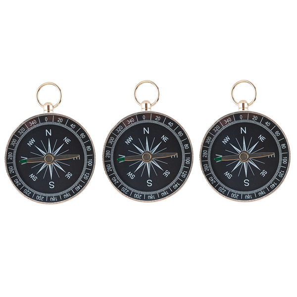 3X Pocket Compass Hiking Scouts Camping Walking Survival Aid Guides