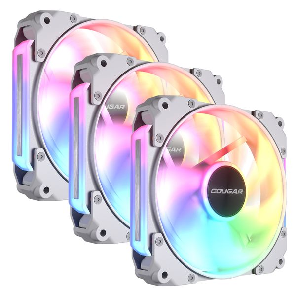 Cougar APOLAR 120 ARGB Daisy-Chaining 3 Pack Case Fan - White