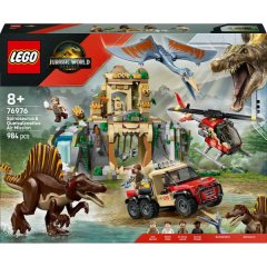 LEGO® Jurassic World Spinosaurus &amp; Quetzalcoatlus Air Mission Dinosaur Toy 76976