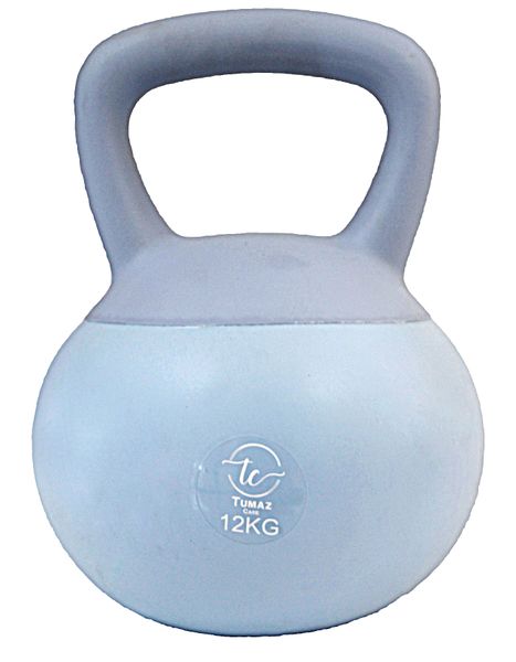 Tumaz Care 12KG Soft Sand Kettlebell Non-Slip Handle - Blue