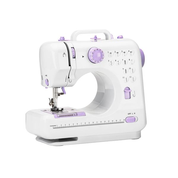 Sewing Machine for Beginners with 12 Built-in Stitches, Mini Sewing Machine