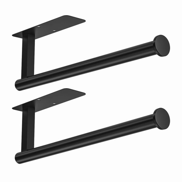 2 Piece Paper Towel Holder Under Cabinet Self Adhesive Paper Towel Holder