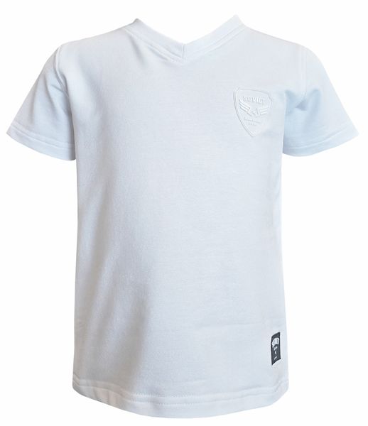 Soviet Bold Boys' Short Sleeve Plain Fashion T-Shirt - White