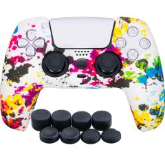 Silicone Case and Finger Grips for PS5 Controller