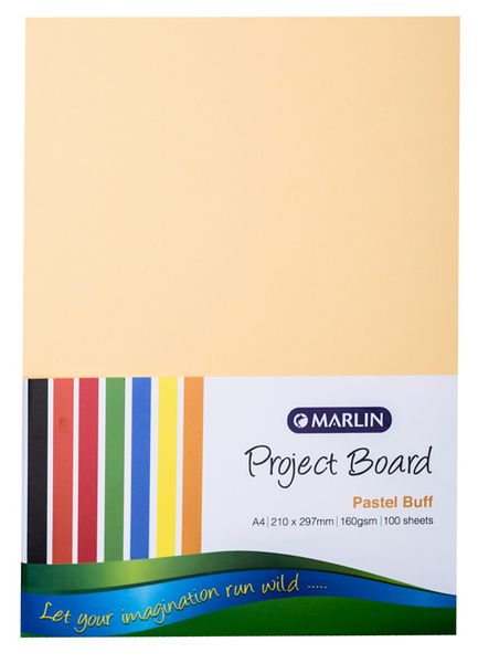 Marlin: Project Boards A4 100's - Pastel Buff