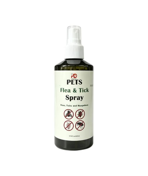 Natural Flea &amp; Tick Spray for Dogs &amp; Cats - 200ml Botanical Protection