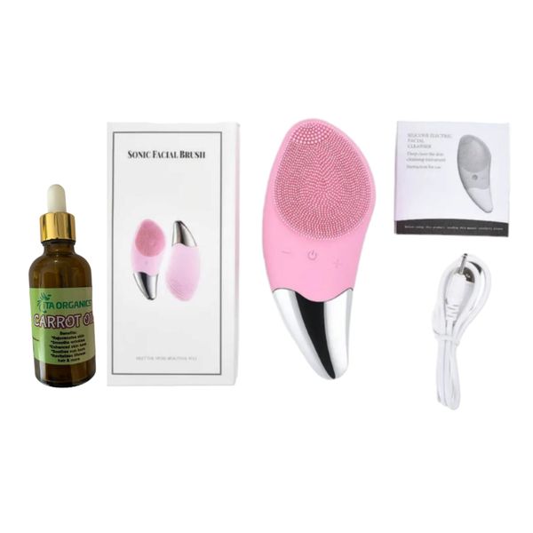 Sonic Facial Brush &amp; Carrot Oil