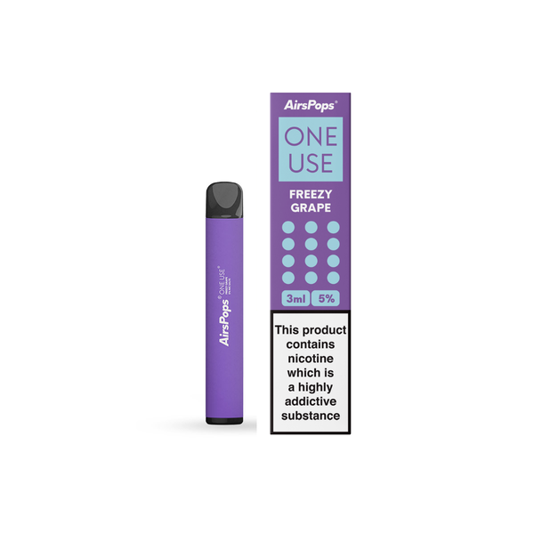 AirsPops - Disposable Vape - Freezy Grape - 5% Nic Salts