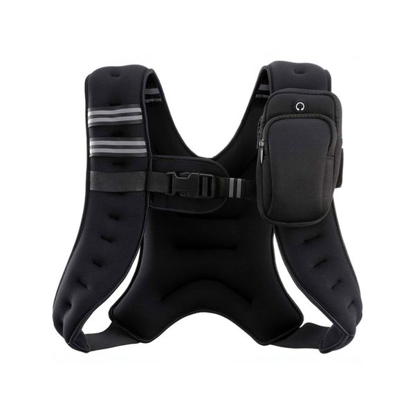 12LBs Weighted Vest Adjustable Fitness Run Training with Small Bag