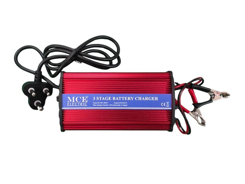 MCE Electric Auto 3 Stage 10A 12DC Battery Charger