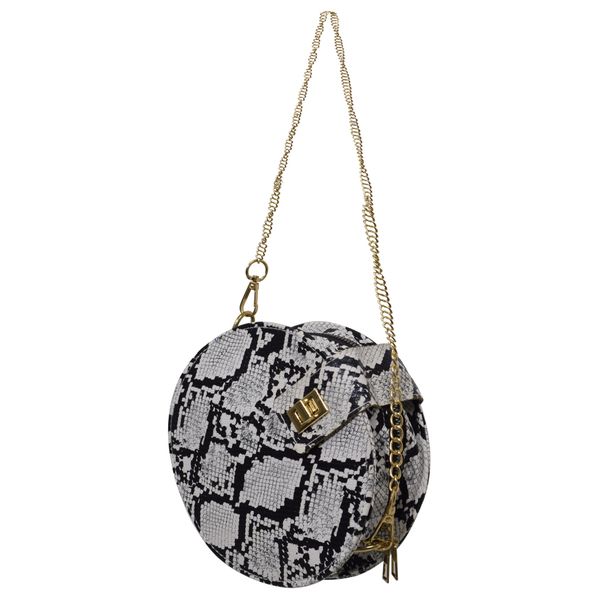 Urban Muse Moda Snakeskin Crossbody - Black &amp; White