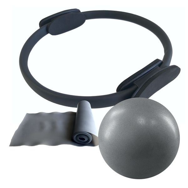 Just sports Pilates Accessory Bundle - Black/Grey