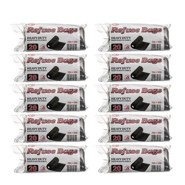 Beare Essentials Heavy Duty Refuse Bags (200 individual bags)