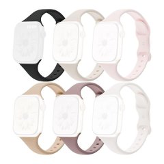 QYNIAL Thin Bands Compatible With Apple Watch 44 45 46 49mm Silicone Strap