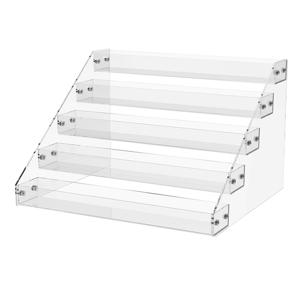 5 Layers Clear Display Stand Nail Polish Cosmetic Showcase