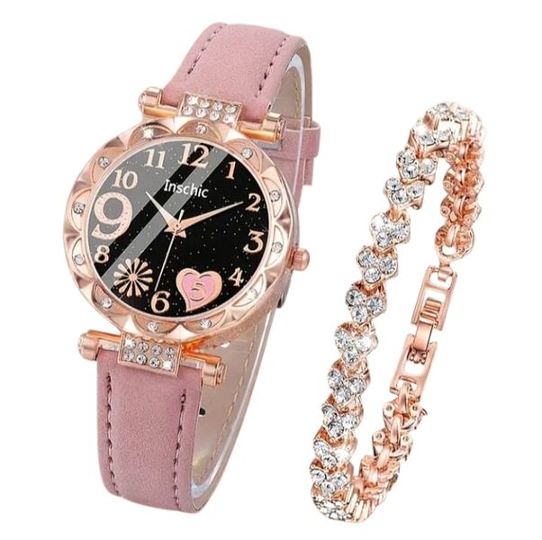Set of 2 Elegant Quartz Watches