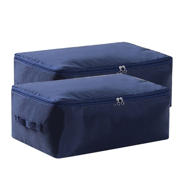 Pillow Beddings/Blanket Clothes Organizer Containers with Zippers