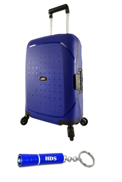 Voss 56cm Lockable Hard Shell Travel Suitcase with HDS Torch